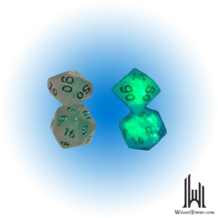 Glow in the Dark Frosted Glowworm 7-Die Set